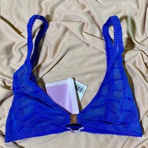 Savage X Fenty Flocked Logo Bralette XS